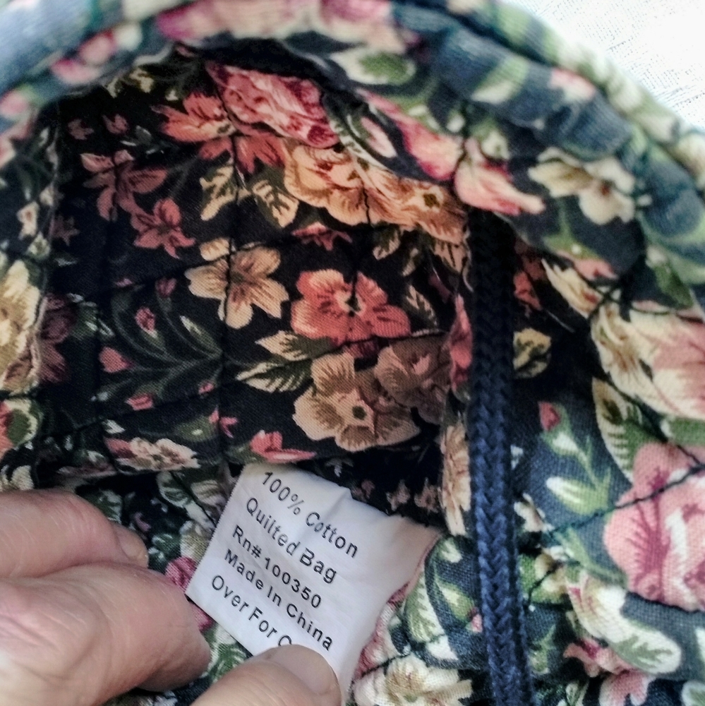 Knapsack Green Patterned Quilted Backpack - image 6